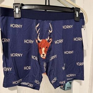 Tipsy Elves Navy Boxer Briefs with Fun Design